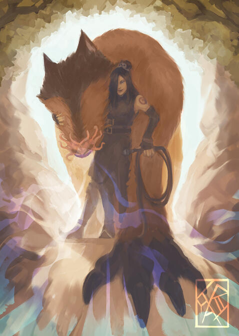 June and Nyla - "Balance of Elements" Ukrainian charity artbook - 2023