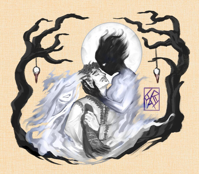 Mara (2/3) - &quot;Ukrainian Beastiary&quot; charity artbook - 2022