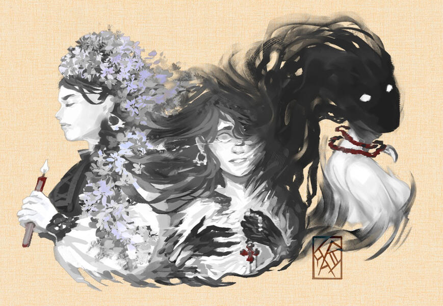 Mara (3/3) - &quot;Ukrainian Beastiary&quot; charity artbook - 2022