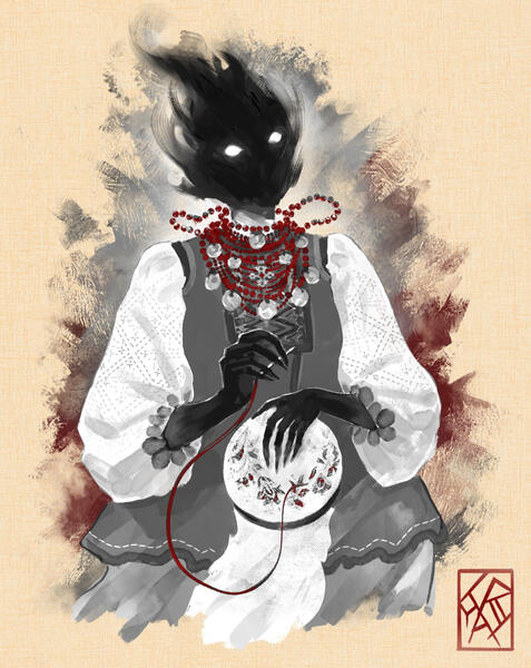 Mara (1/3) - &quot;Ukrainian Beastiary&quot; charity artbook - 2022